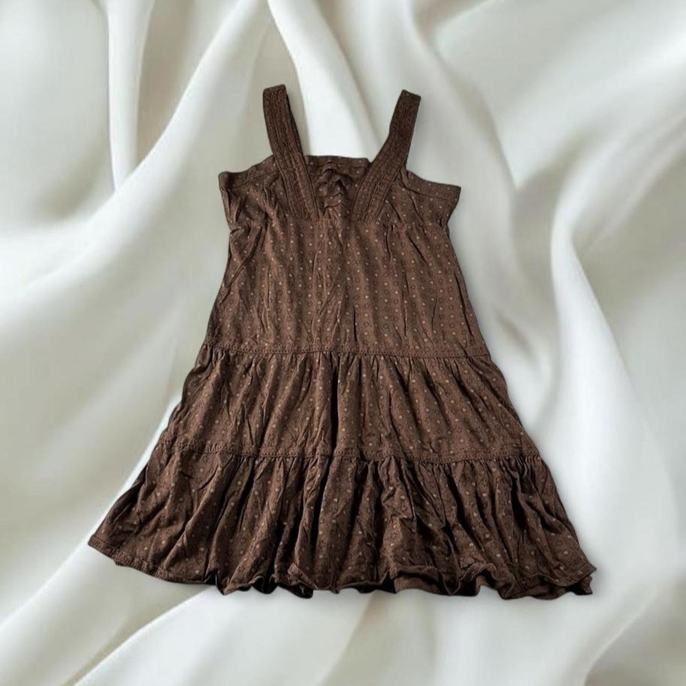 Rare 2009 L.E.I. by Taylor Swift brown floral babydoll mini sundress y2k